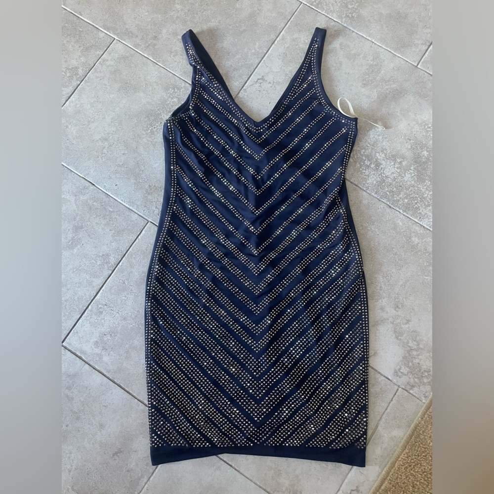 Embellished Mini Dress